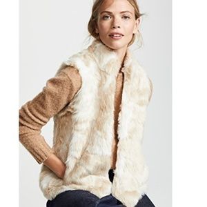 Jack by BB Dakota Ivory Fur What Faux Fur Vest